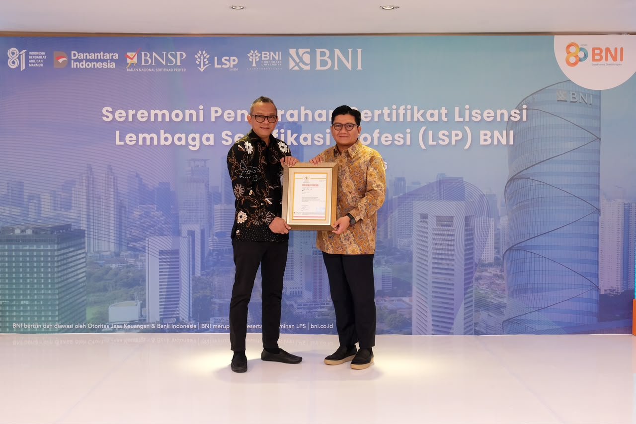 BNI Perkuat Tata Kelola SDM Lewat Lisensi BNSP dan Sertifikasi ISO Internasional
